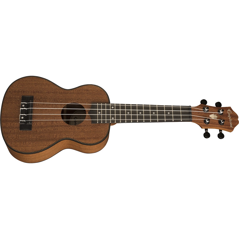Epiphone EpiLani Soprano Ukulele with Hawaiian Style Binding, Natural Satin Finish