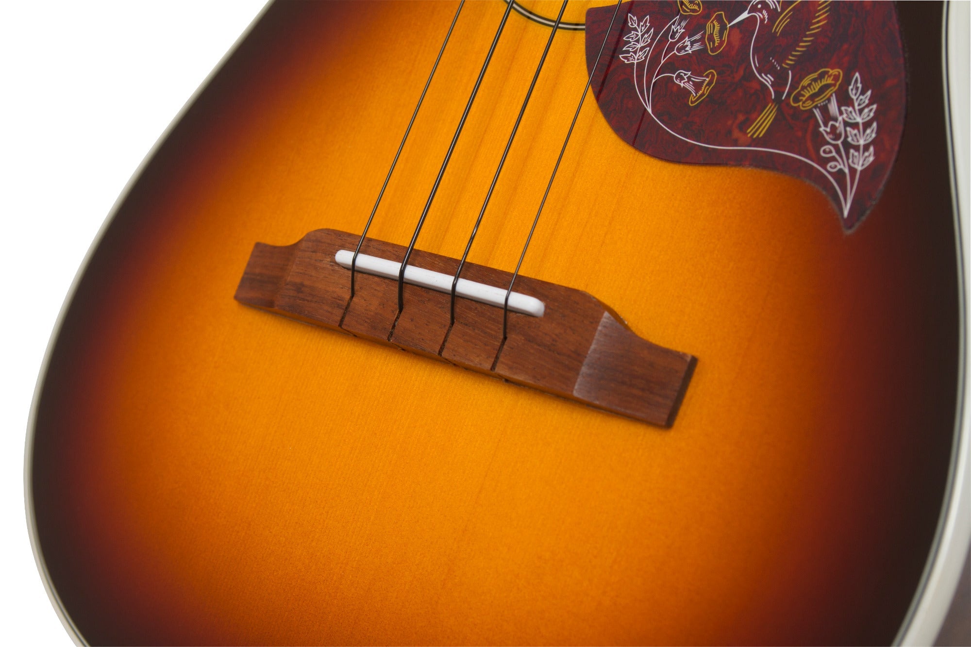 Epiphone EUHTTSNH Hummingbird Tenor Ukulele, Tobacco Sunburst