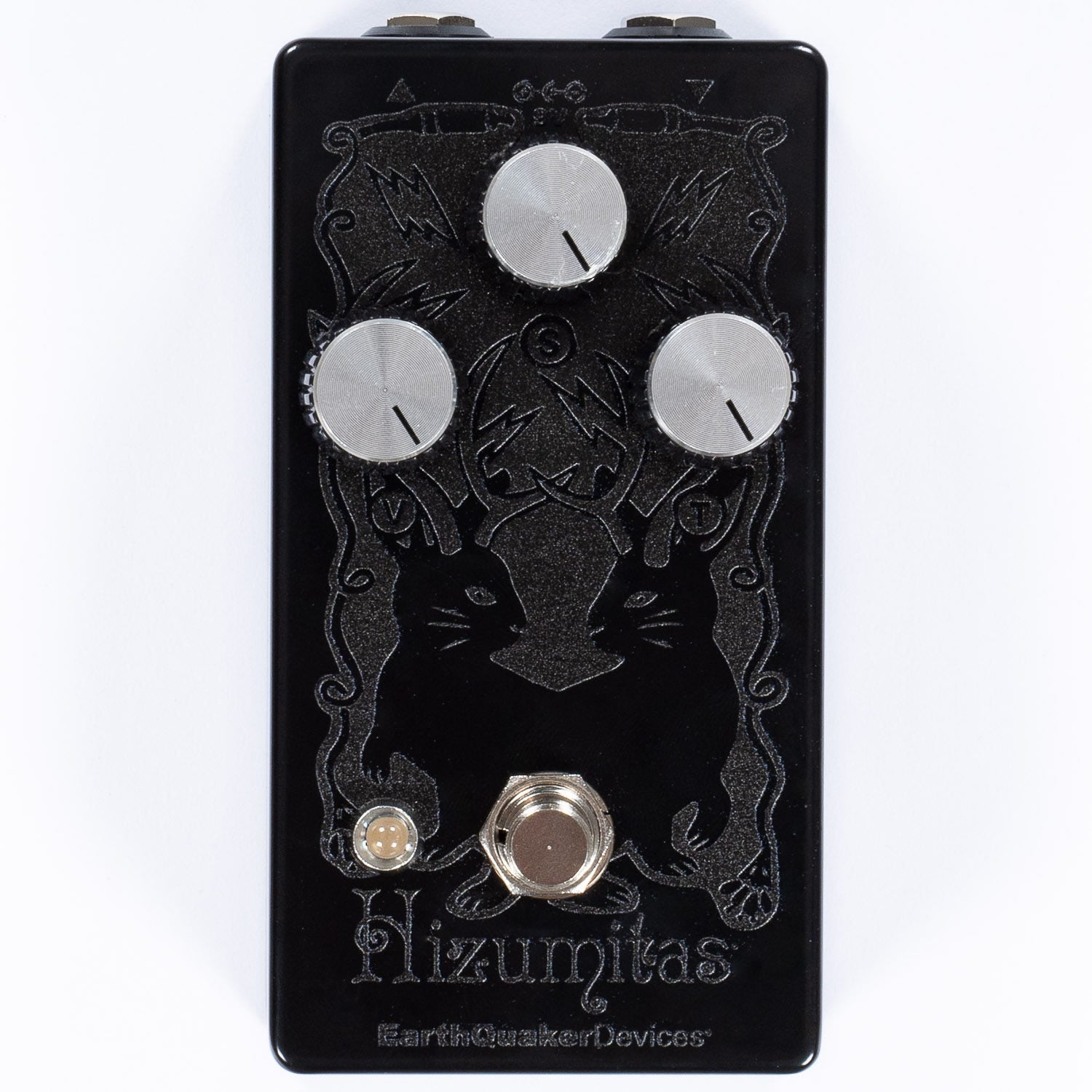 EQD EarthQuaker Devices Hizumitas Distortion / Fuzz Pedal, Pitbull Audio Exclusive Black on Black