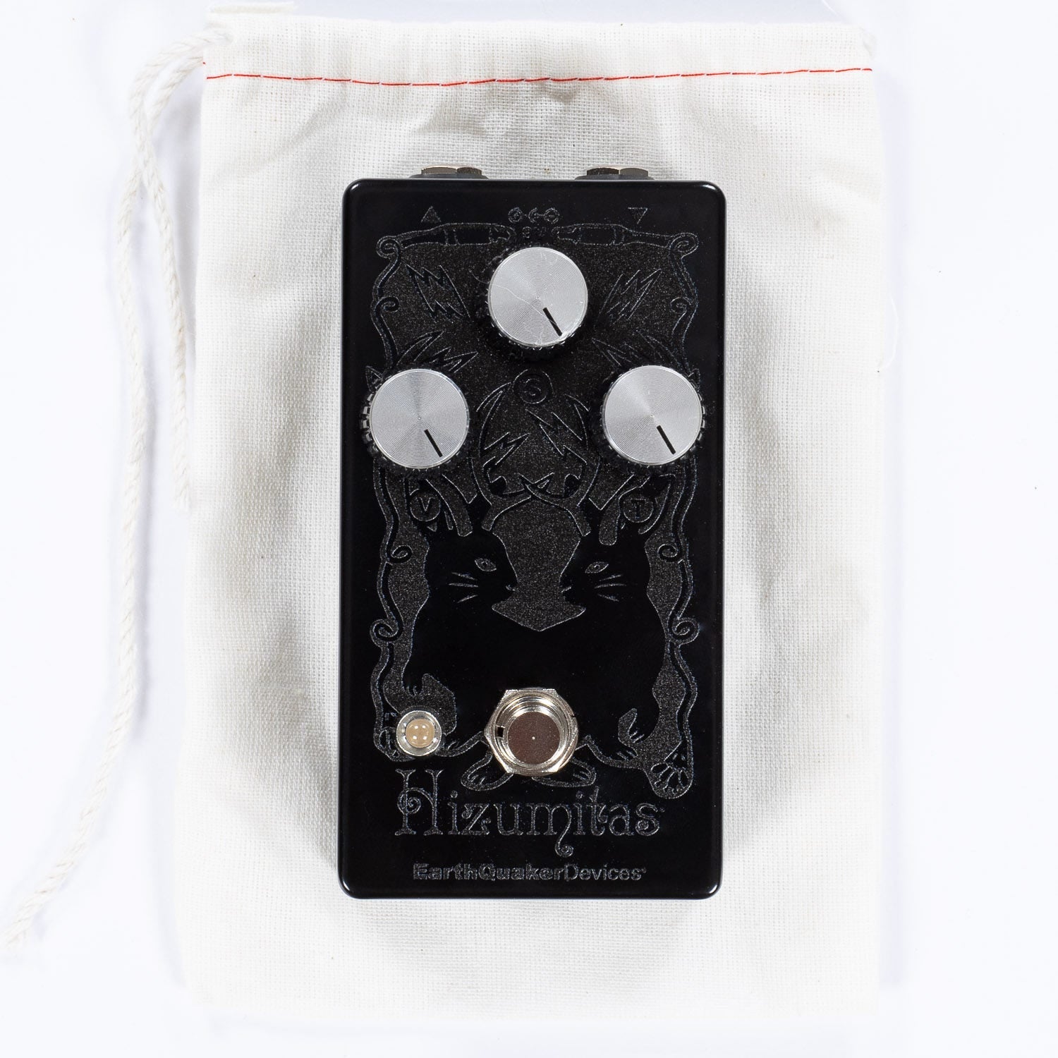 EQD EarthQuaker Devices Hizumitas Distortion / Fuzz Pedal, Pitbull Audio Exclusive Black on Black