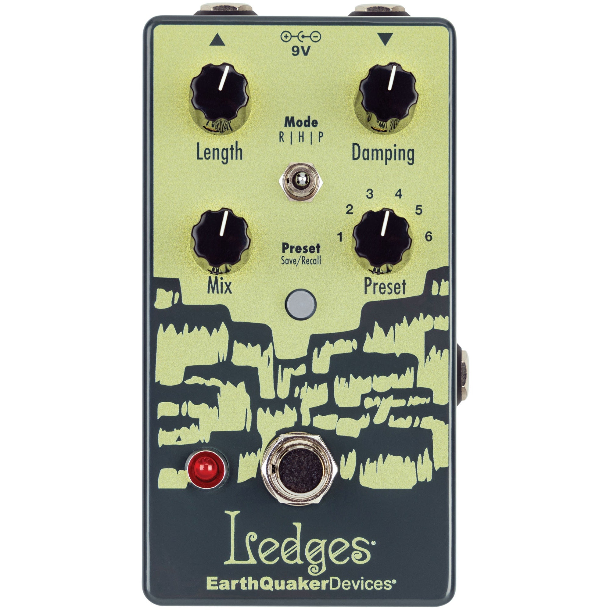 EQD EarthQuaker Devices Ledges Tri-Dimensional Reverberation Machine Reverb Guitar Effect Pedal