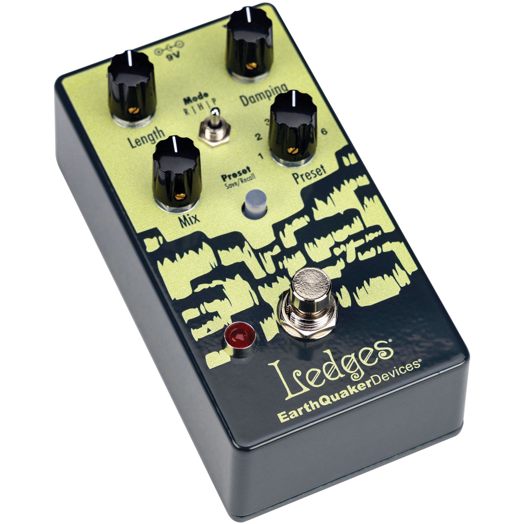 EQD EarthQuaker Devices Ledges Tri-Dimensional Reverberation Machine Reverb Guitar Effect Pedal