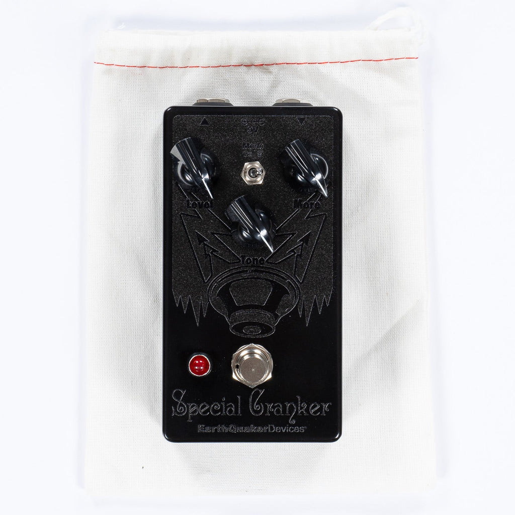 EQD EarthQuaker Devices Special Cranker Overdrive Pedal, Pitbull Audio Exclusive Black on Black