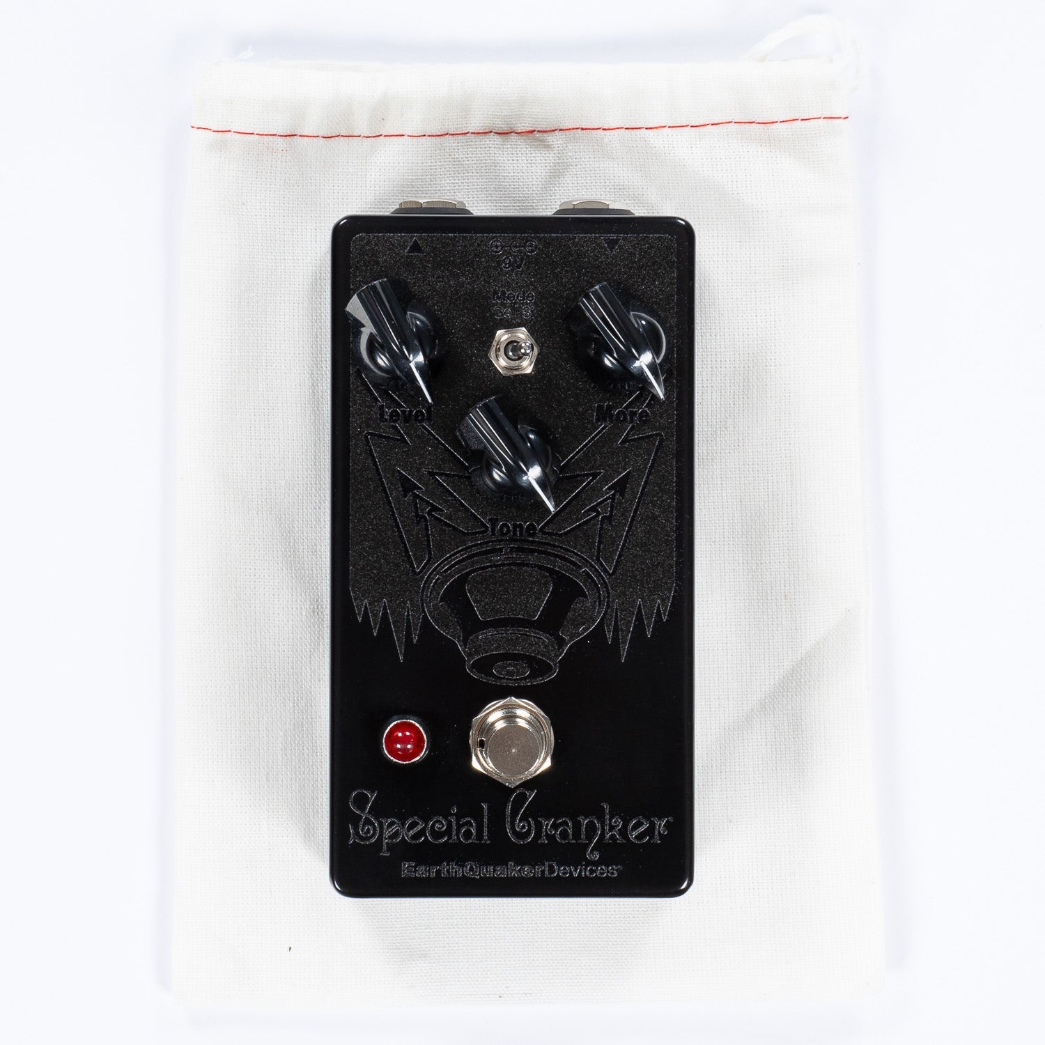 EQD EarthQuaker Devices Special Cranker Overdrive Pedal, Pitbull Audio Exclusive Black on Black