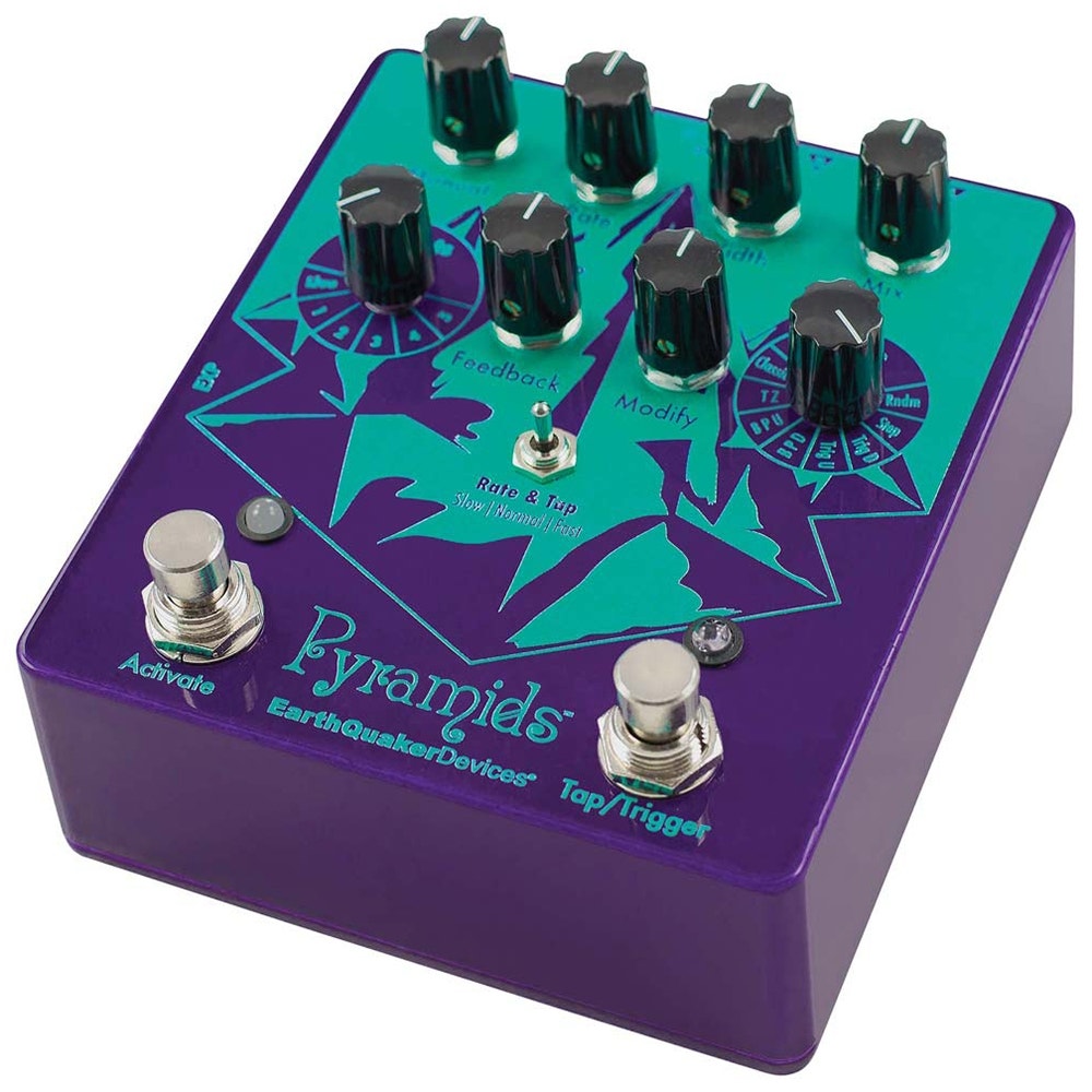 EarthQuaker Devices Pyramids Stereo Flanger Guitar Effects Pedal