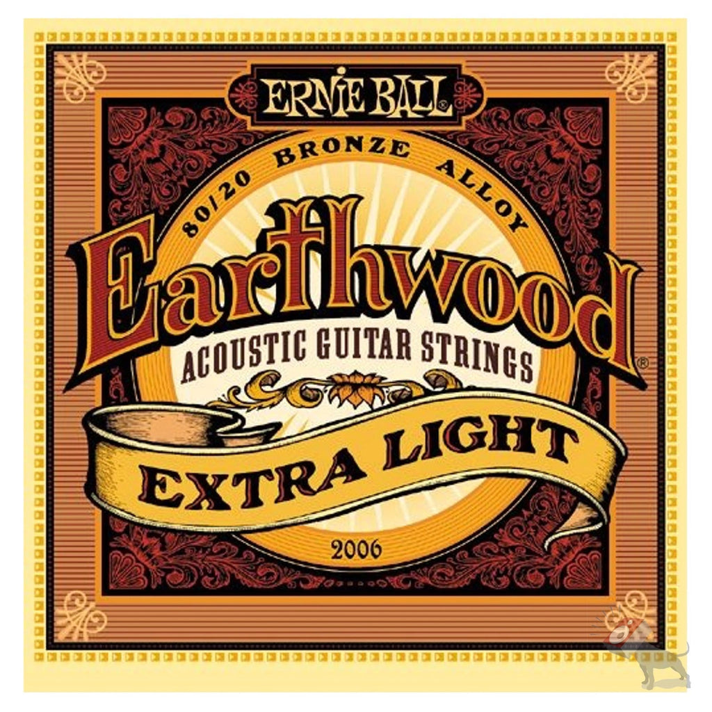 Ernie Ball 2006 Earthwood 80/20 Bronze Extra Light Acoustic Guitar Strings (10-50)