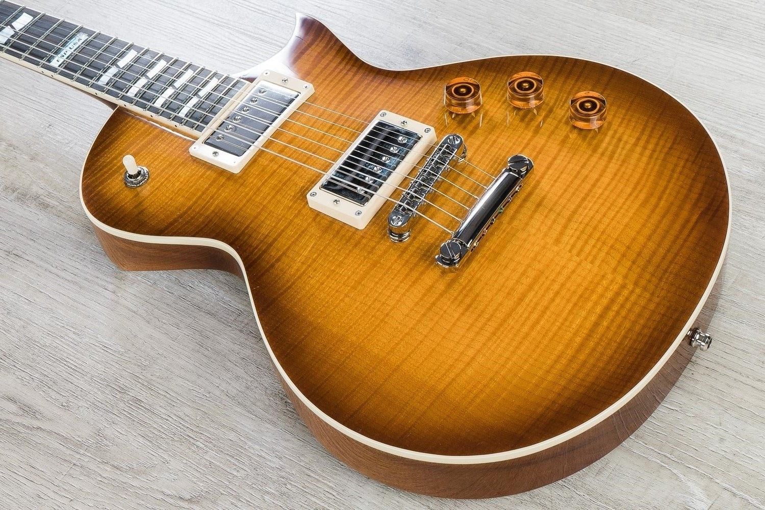 ESP USA Eclipse Chambered Electric Guitar with Hard Case - Tea Sunburst (Open Box)