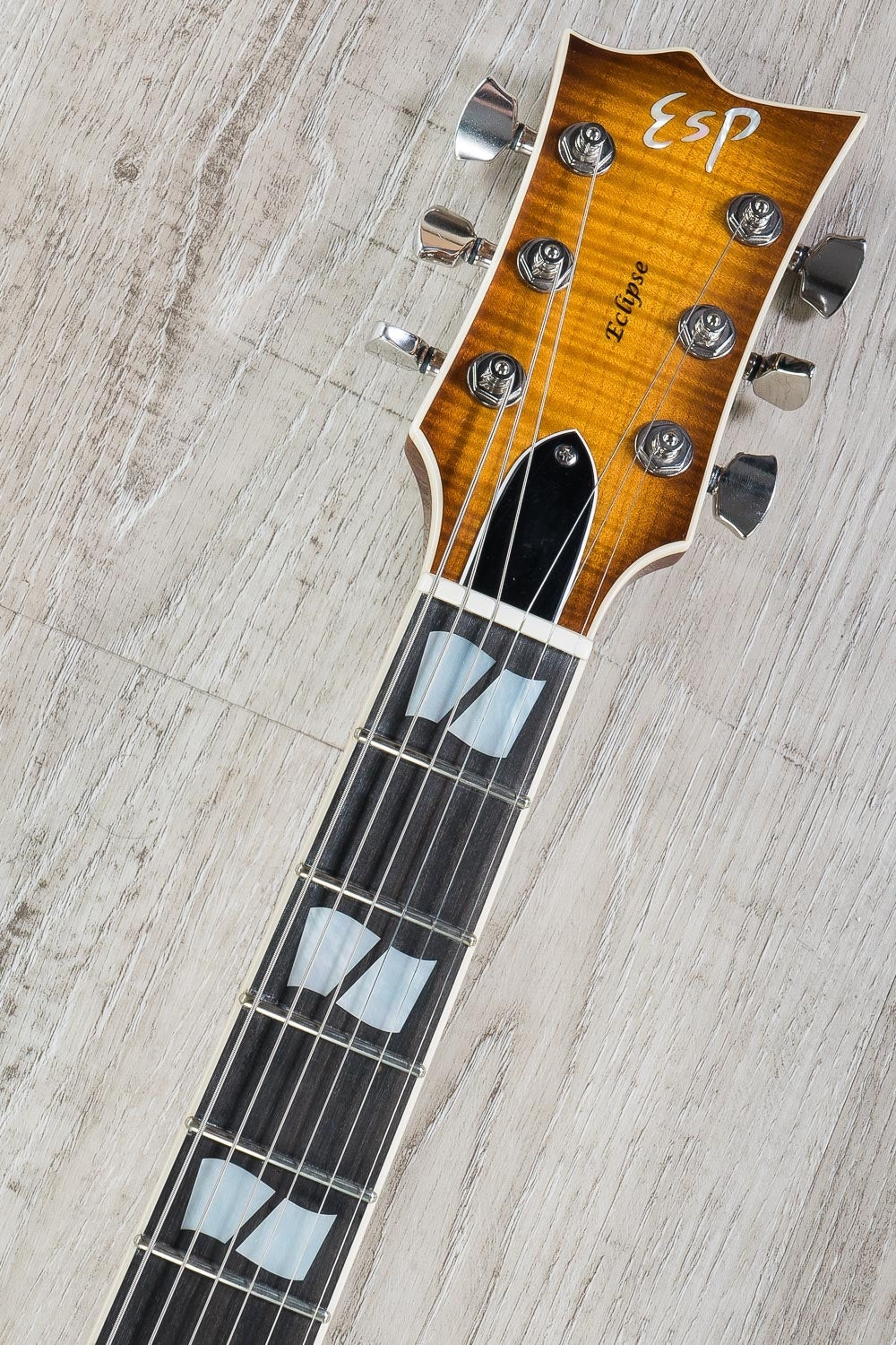 ESP USA Eclipse Chambered Electric Guitar with Hard Case - Tea Sunburst (Open Box)