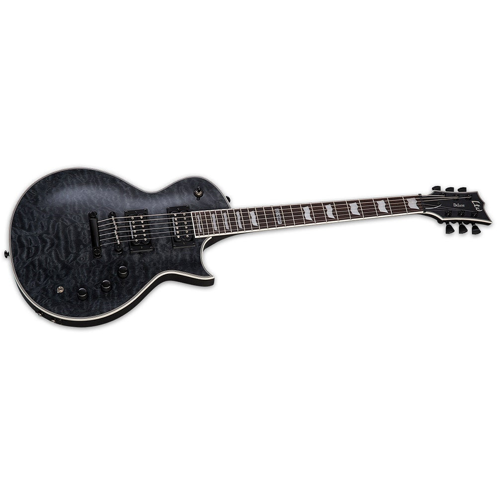 ESP LTD EC-1000 Piezo Electric Guitar, Quilted Maple, Rosewood Fingerboard - See Thru Black