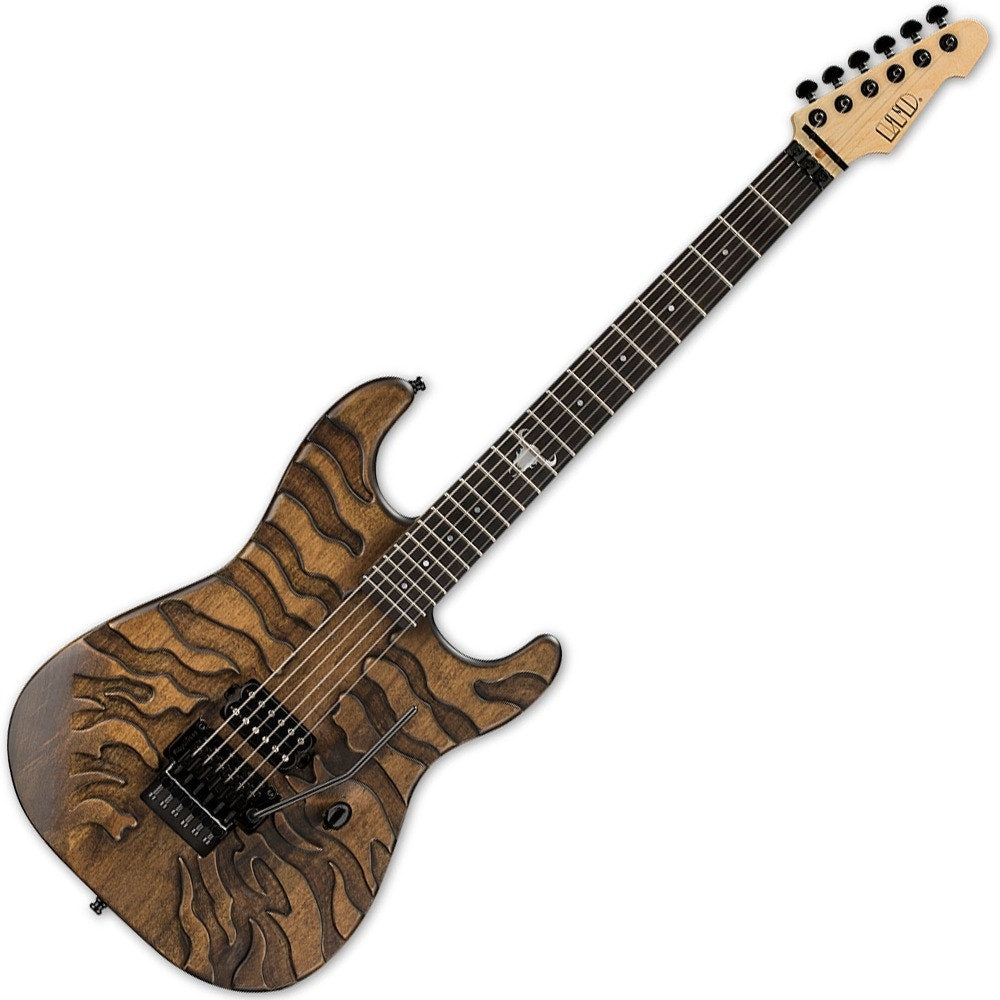 ESP LTD Limited Edition George Lynch Signature Model Electric Guitar with Hard Case - Burnt Tiger (B-STOCK)