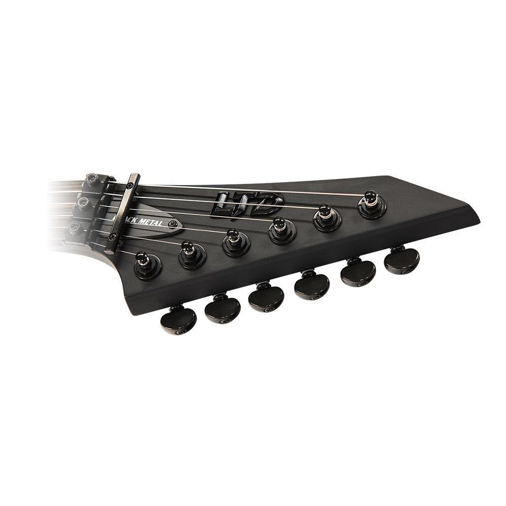 ESP LTD M-Black Metal Electric Guitar, Floyd Rose - Black Satin
