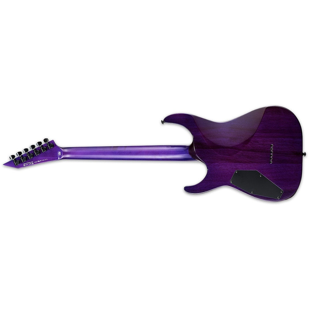 ESP LTD MH-1000NT QM Electric Guitar, Quilted Maple Top - See Thru Purple