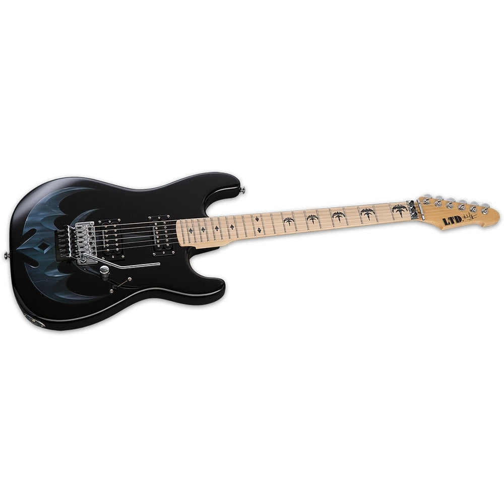 ESP LTD MW-TR1 Michael "Whip" Wilton Signature Electric Guitar, Floyd Rose Special Bridge - Single Tri-Ryche Graphic