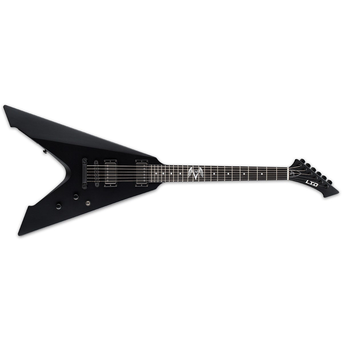 ESP LTD Vulture James Hetfield Signature Electric Guitar with EMG Pickups & Hard Case, Black Satin (B-STOCK)