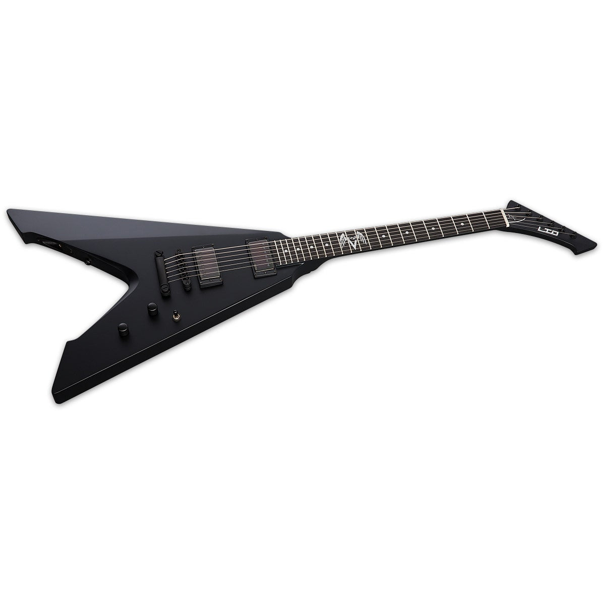 ESP LTD Vulture James Hetfield Signature Electric Guitar with EMG Pickups & Hard Case, Black Satin (B-STOCK)