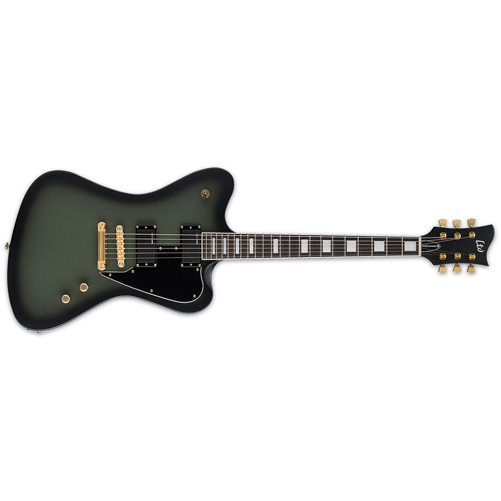 ESP LTD Bill Kelliher Sparrowhawk Signature Series Electric Guitar with Hard Case - Military Green Sunburst Satin