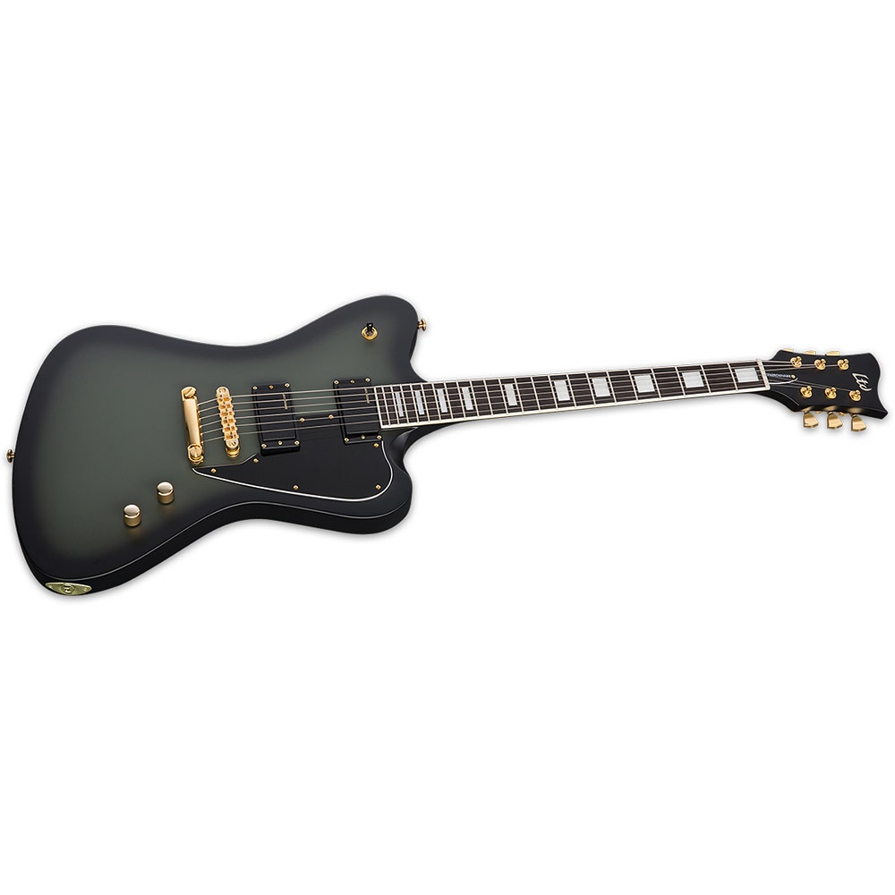 ESP LTD Bill Kelliher Sparrowhawk Signature Series Electric Guitar with Hard Case - Military Green Sunburst Satin