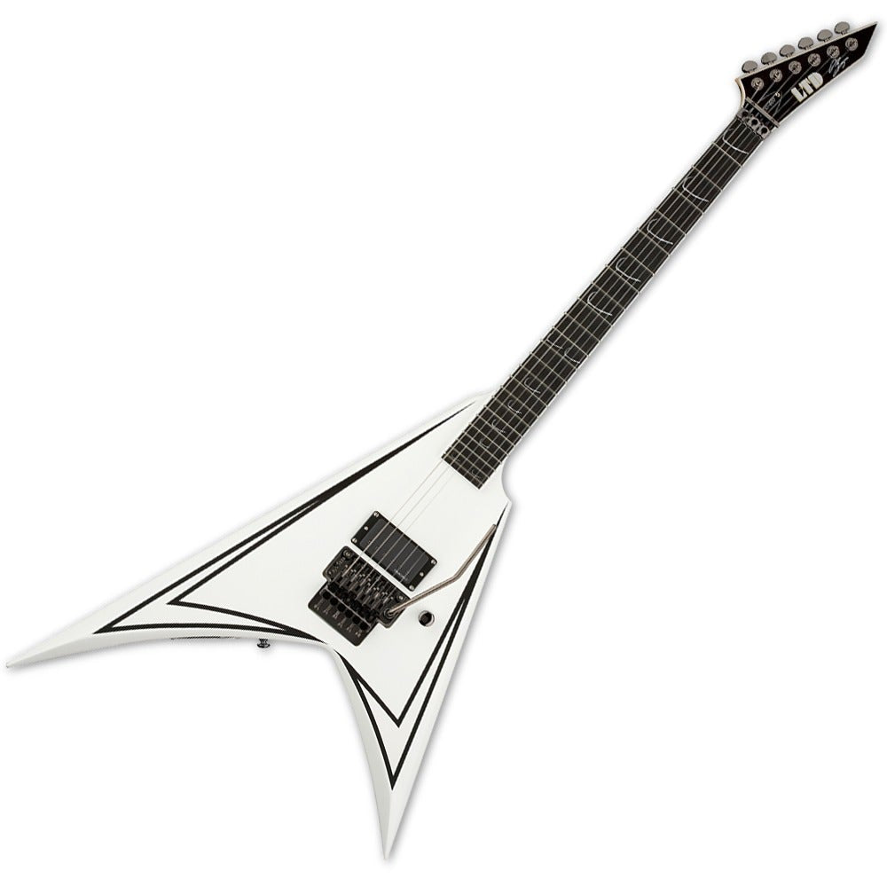 ESP ALEXI-600 Scythe Alexi Laiho Signature Model Electric Guitar White Finish with Pinstripes *B-STOCK*