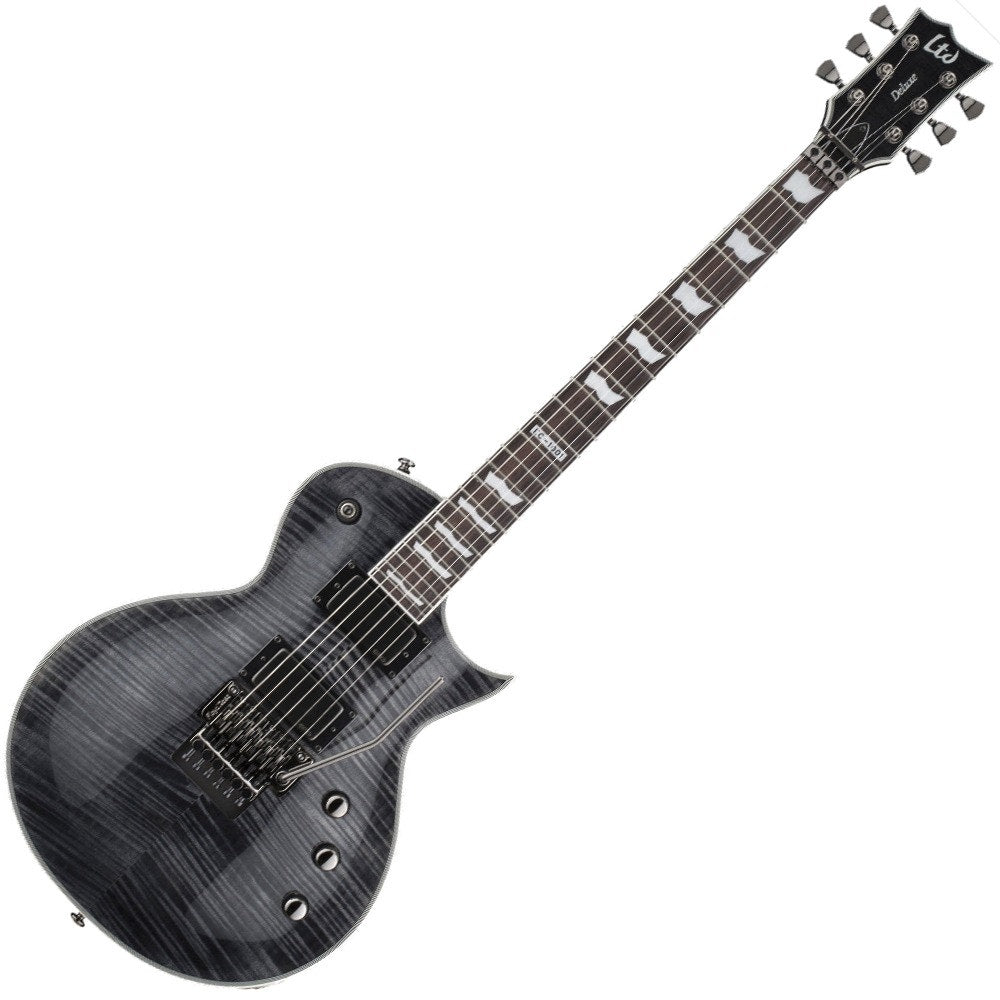 ESP LTD EC-1001FR Electric Guitar, Floyd Rose, EMG MetalWorks Pickups - See Thru Black Finish (B-STOCK)