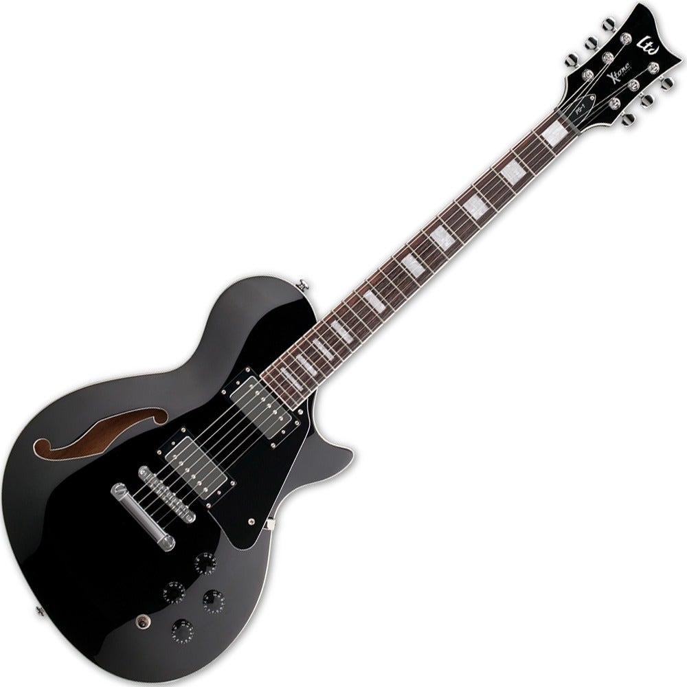 ESP LTD PS-1 BLK X-Tone Series Semi-Hollow Electric Guitar Black Finish *B-STOCK*