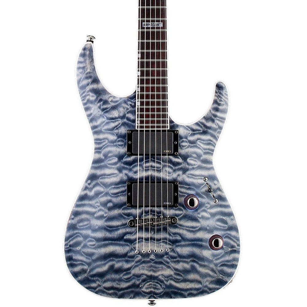 ESP LTD MH-350NT FB Quilt Top Electric Guitar EMG Pickups Faded Blue Finish B-STOCK