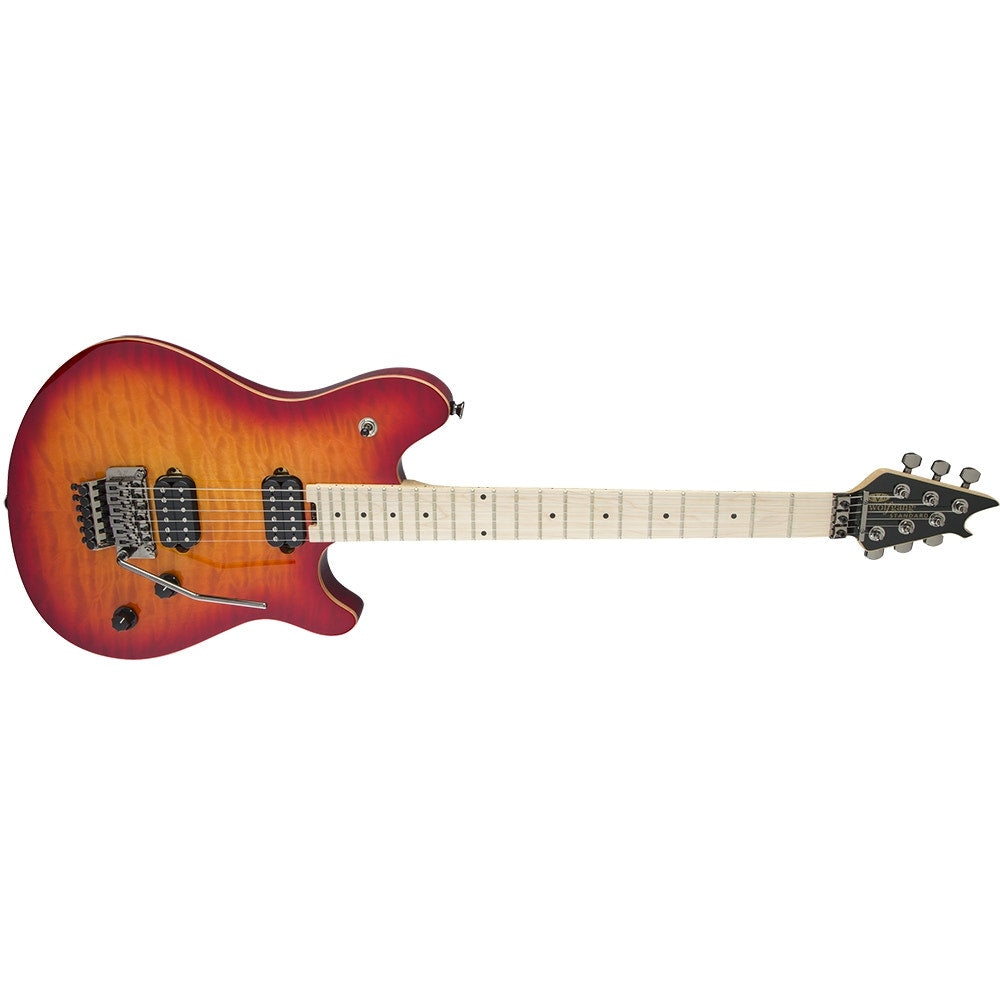 EVH Wolfgang WG Standard Quilt Maple Electric Guitar, Maple Fingerboard - Cherry Sunburst