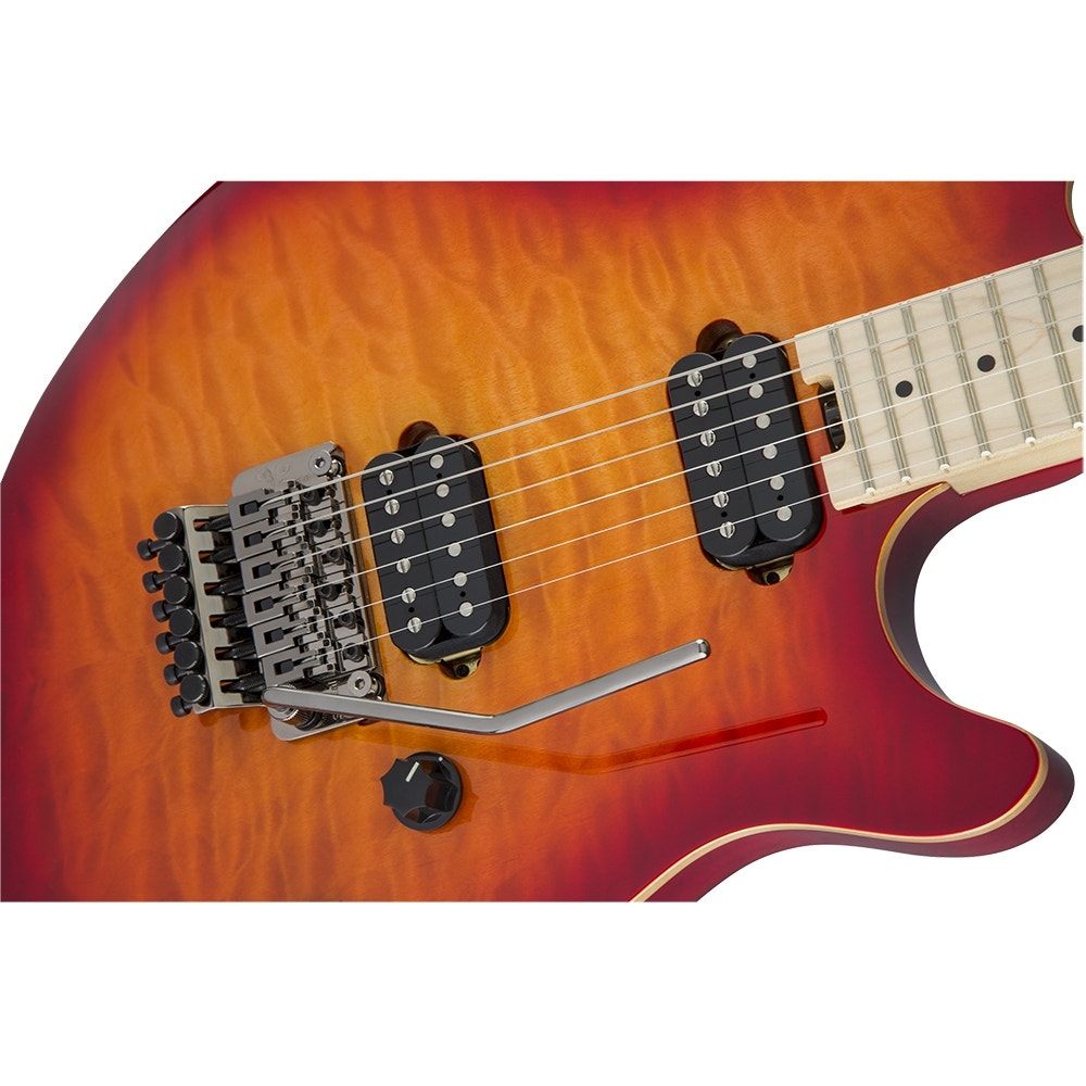 EVH Wolfgang WG Standard Quilt Maple Electric Guitar, Maple Fingerboard - Cherry Sunburst