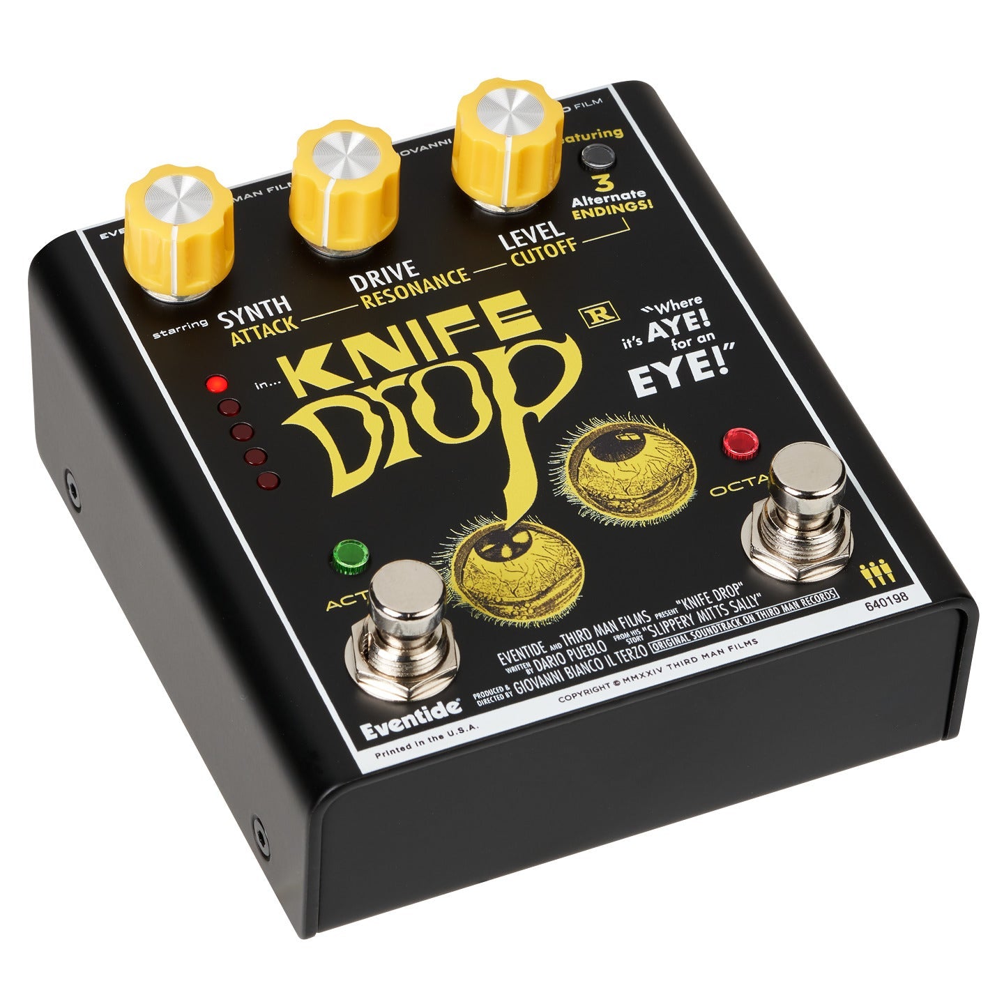 Eventide x Third Man Hardware Knife Drop Fuzz / Synth / Octave Guitar Effects Pedal