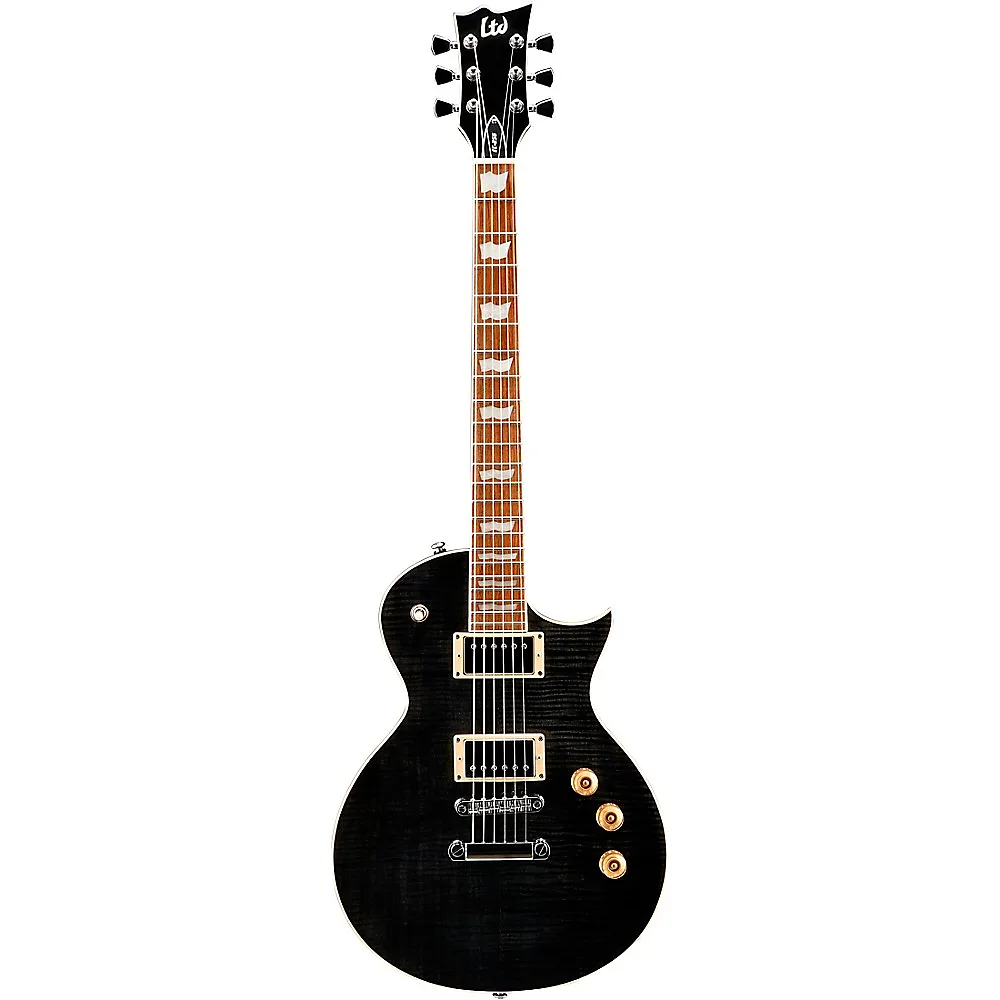 ESP LTD EC-256FM Electric Guitar, Rosewood Fingerboard, See-Thru Black (B-STOCK)