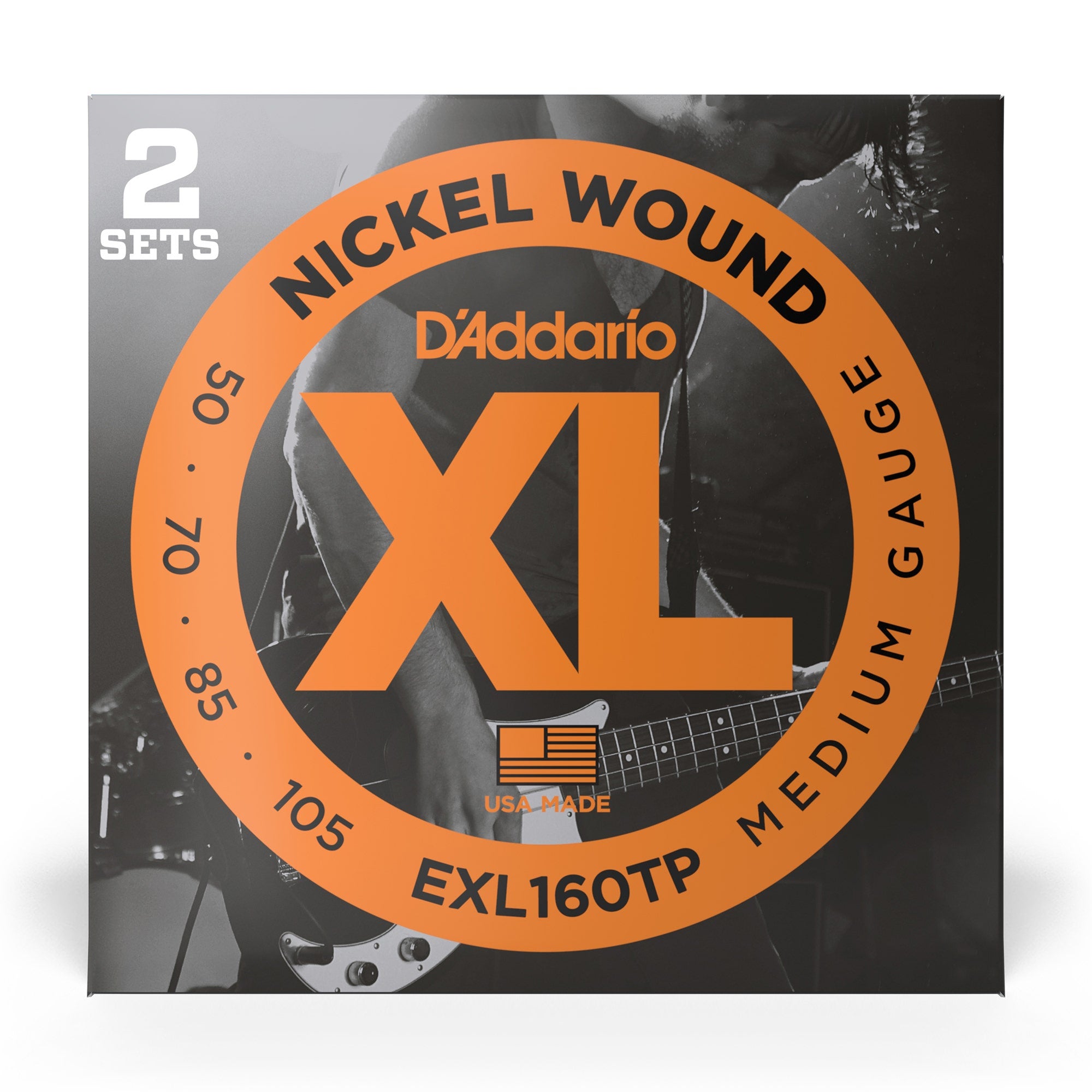 D'Addario EXL160TP Nickel Wound Medium Long Scale Bass Strings (50-105)
