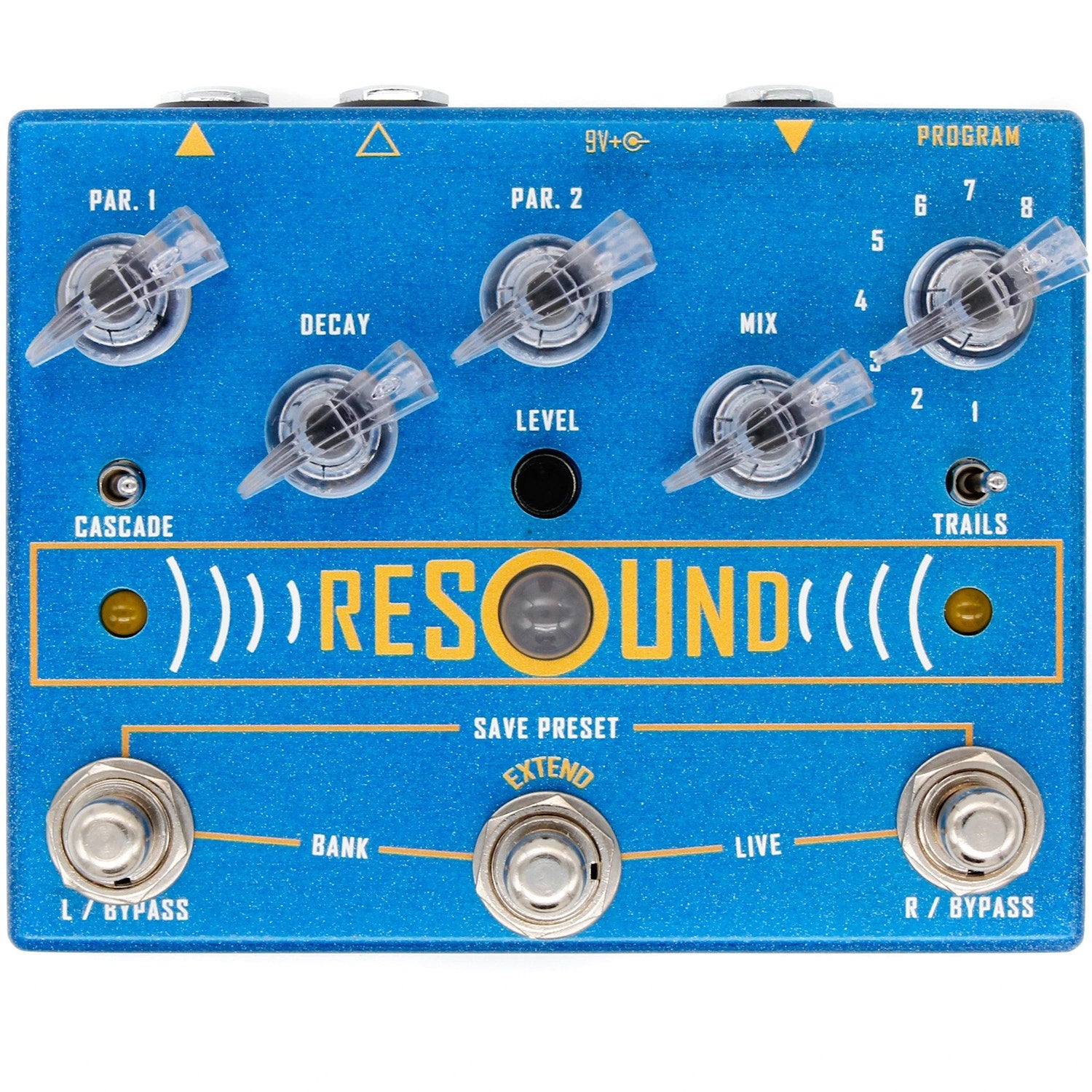 Cusack Music Resound Digital Reverb Guitar Effects Pedal w/ Presets & Extend Switch