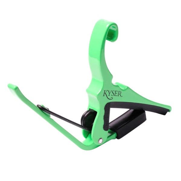Kyser Special Edition Neon Collection Quick-Change Guitar Capo, Neon Green