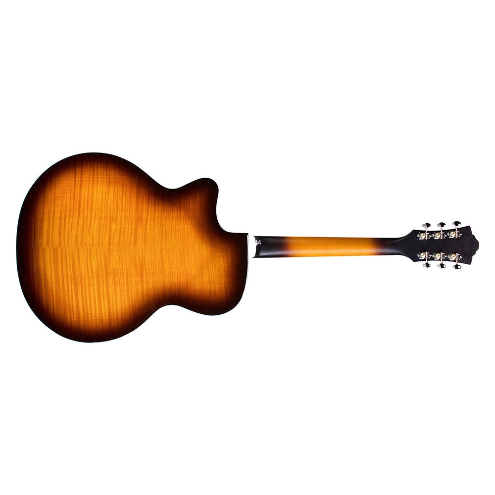 Guild Guitars F-250CE Deluxe Acoustic Electric Guitar, Spruce Top, Sunburst