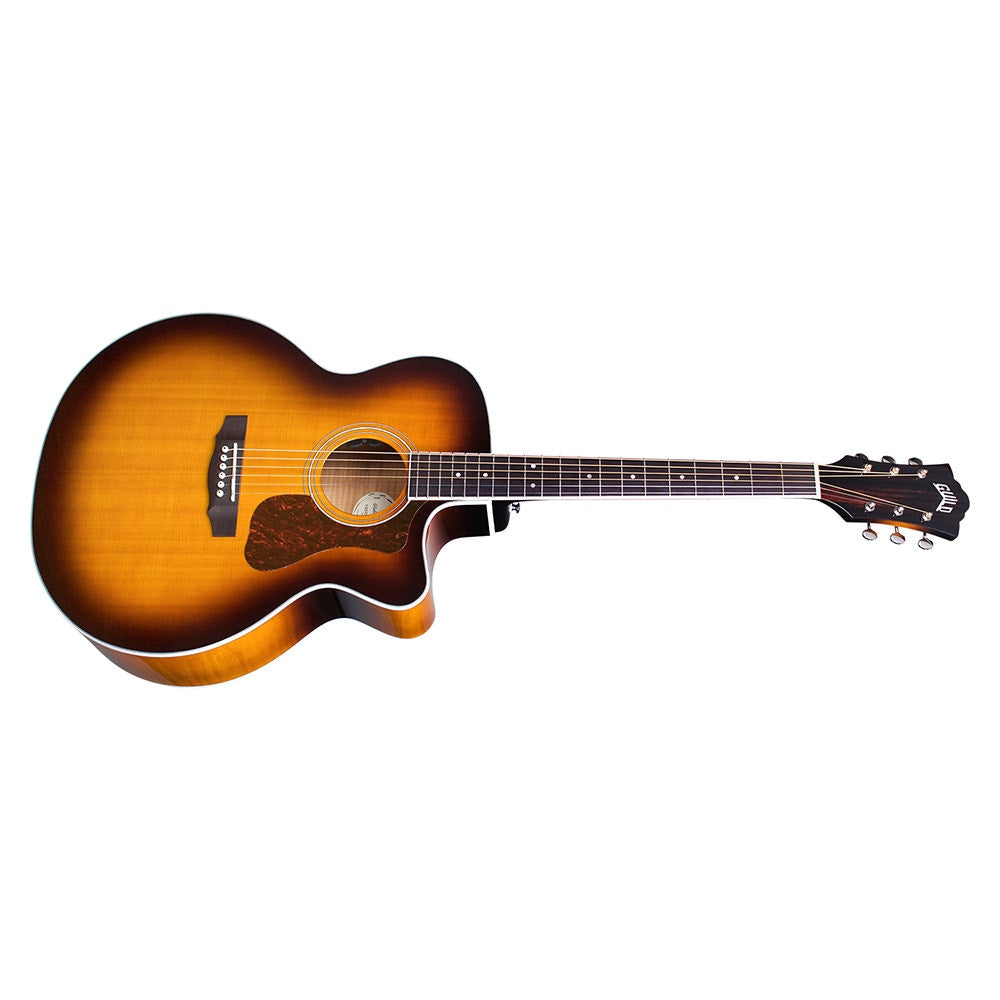Guild Guitars F-250CE Deluxe Acoustic Electric Guitar, Spruce Top, Sunburst