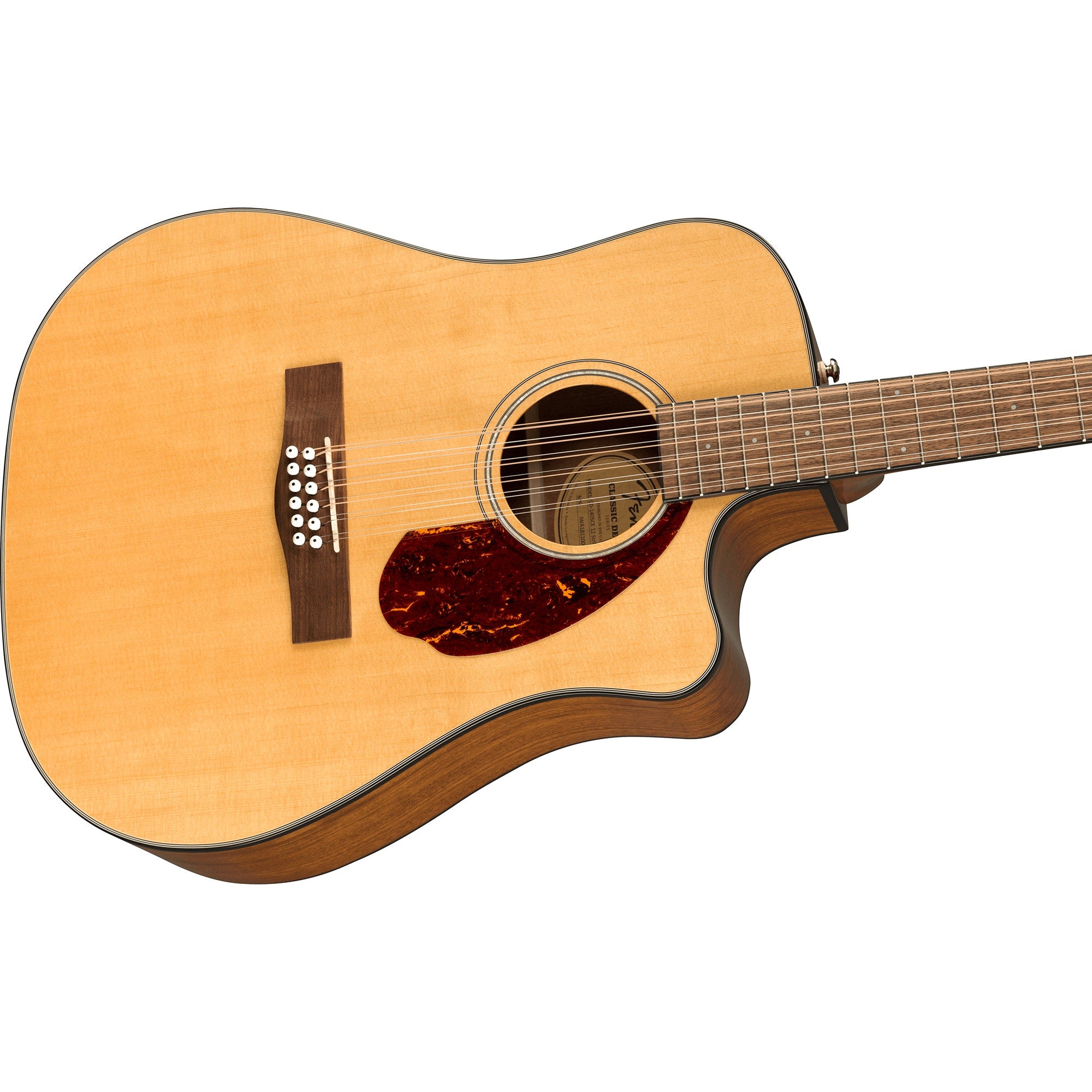 Fender CD-140SCE 12-String Acoustic-Electric Guitar, Walnut Fretboard, Natural