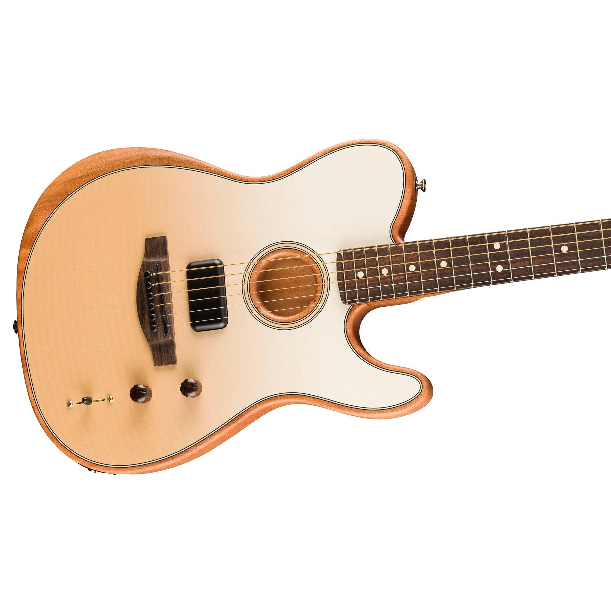 Fender FINNEAS Signature Acoustasonic Player Telecaster Acoustic-Electric Guitar, Cappuccino Fade