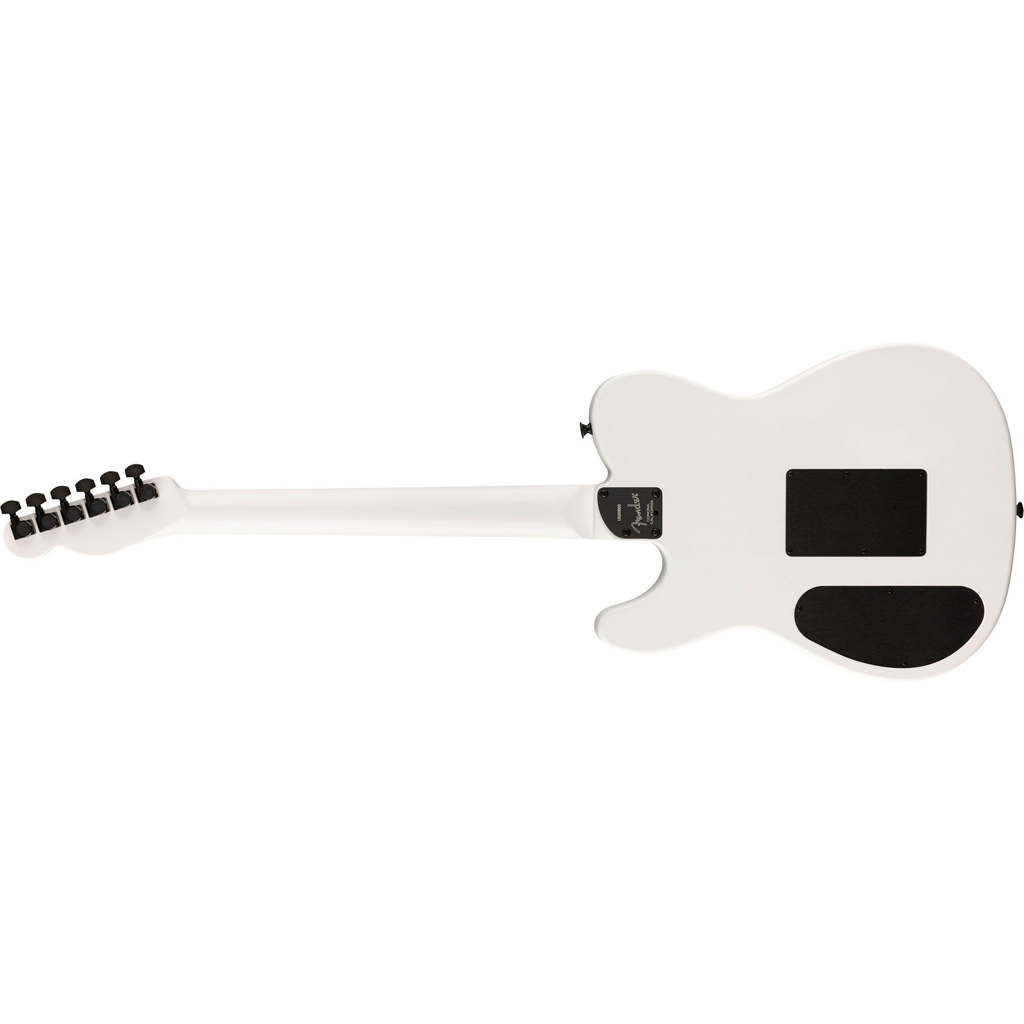 Fender Jack White Triplesonic Acoustasonic Telecaster Acoustic-Electric Guitar, Arctic White & Black