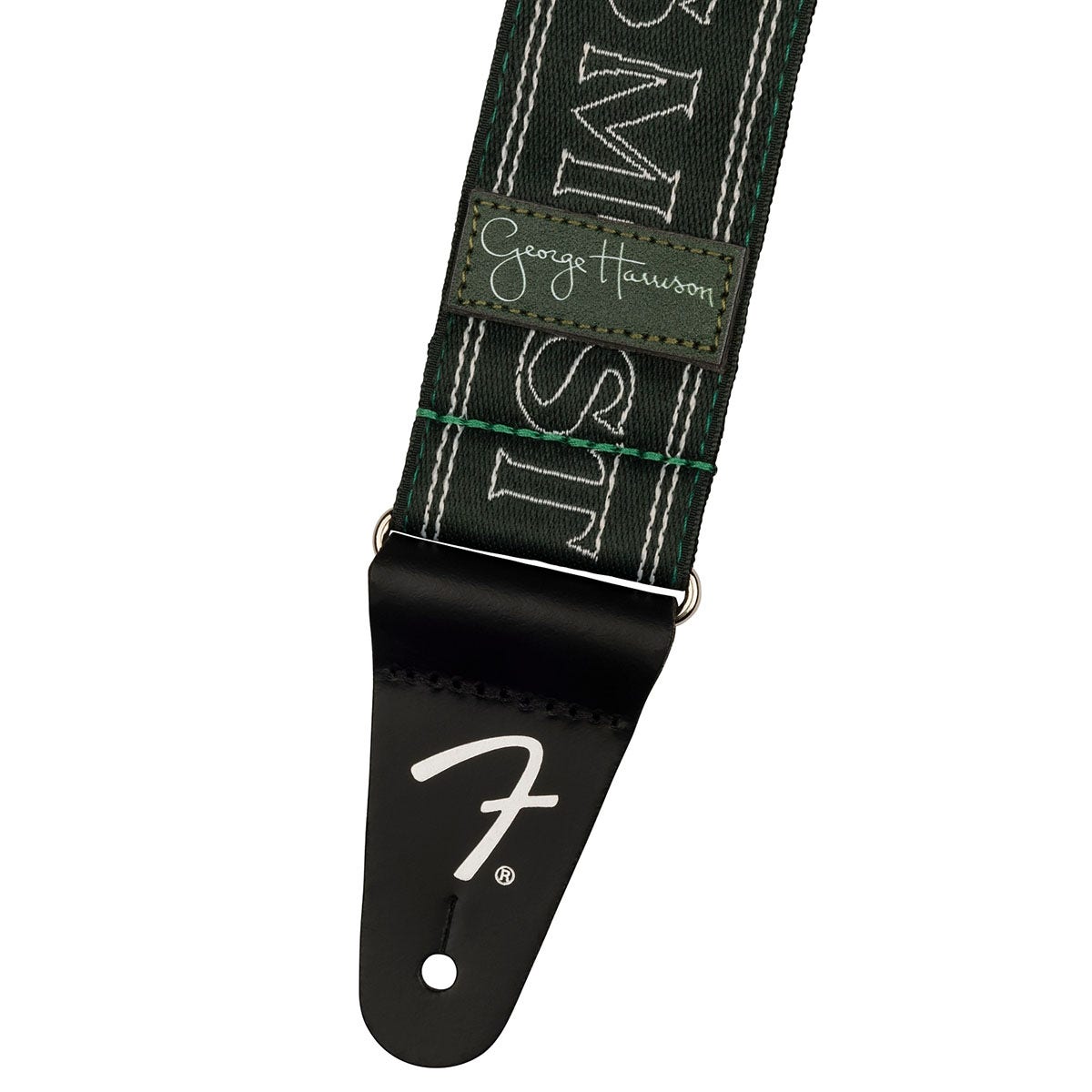 Fender George Harrison All Things Must Pass Logo Guitar Strap, Green