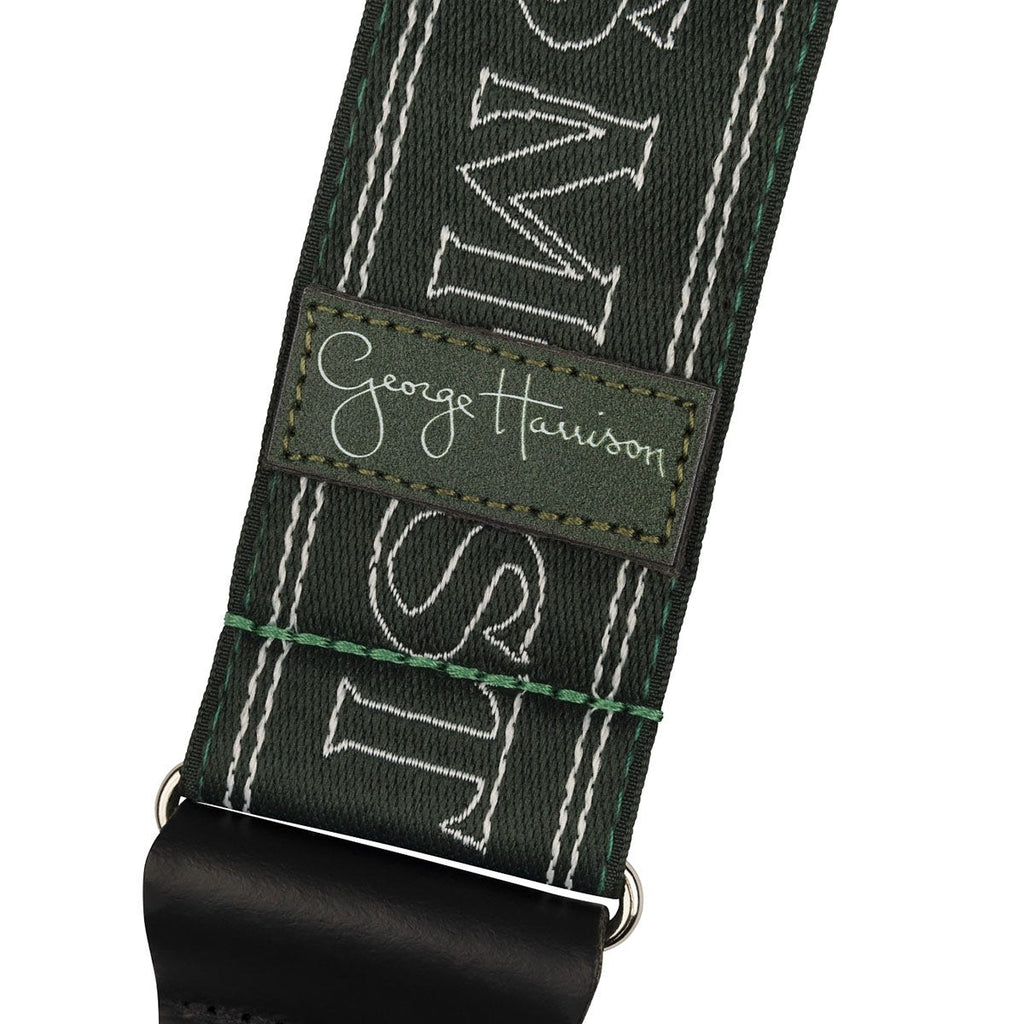 Fender George Harrison All Things Must Pass Logo Guitar Strap, Green