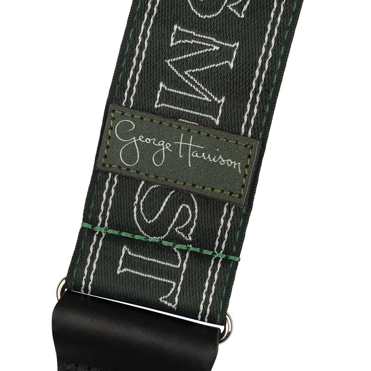 Fender George Harrison All Things Must Pass Logo Guitar Strap, Green