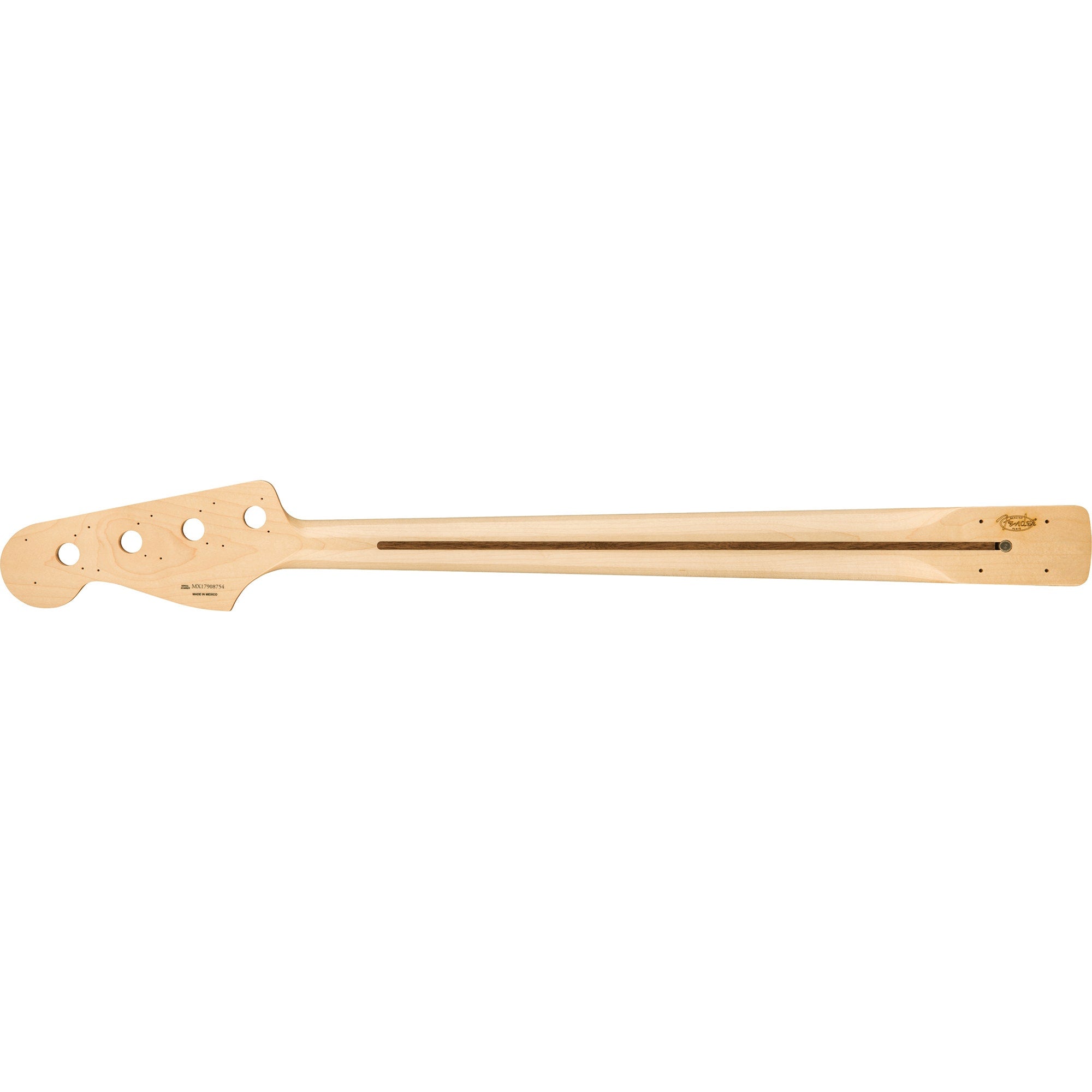 Fender Classic Series 70's Jazz Bass Replacement Neck, 20 Medium Jumbo Frets, Block Inlay, Pau Ferro