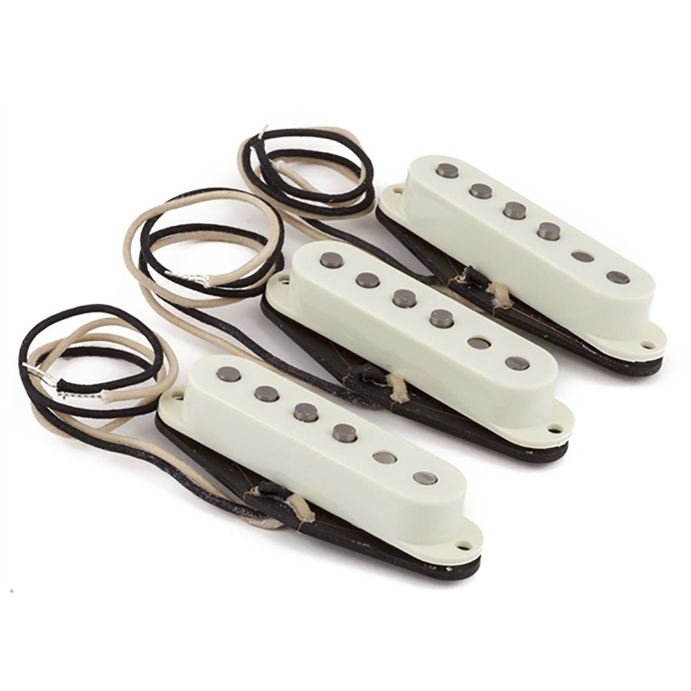 Fender 0992236000 Pure Vintage '59 Strat Guitar Pickup Set, Vintage White