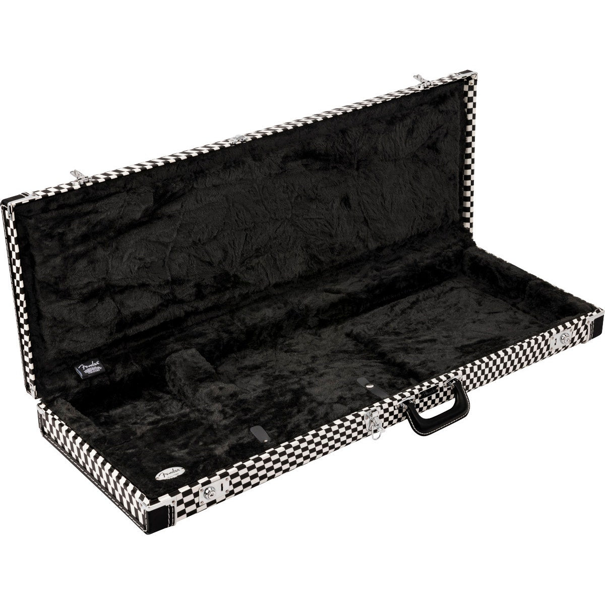 Fender Classic Series Strat / Tele Electric Guitar Case, Wavy Checkerboard