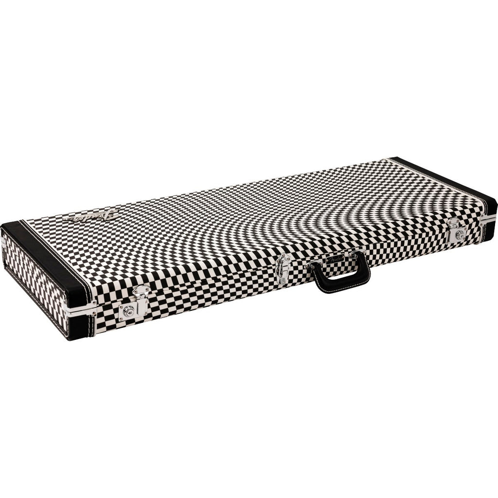 Fender Classic Series Strat / Tele Electric Guitar Case, Wavy Checkerboard