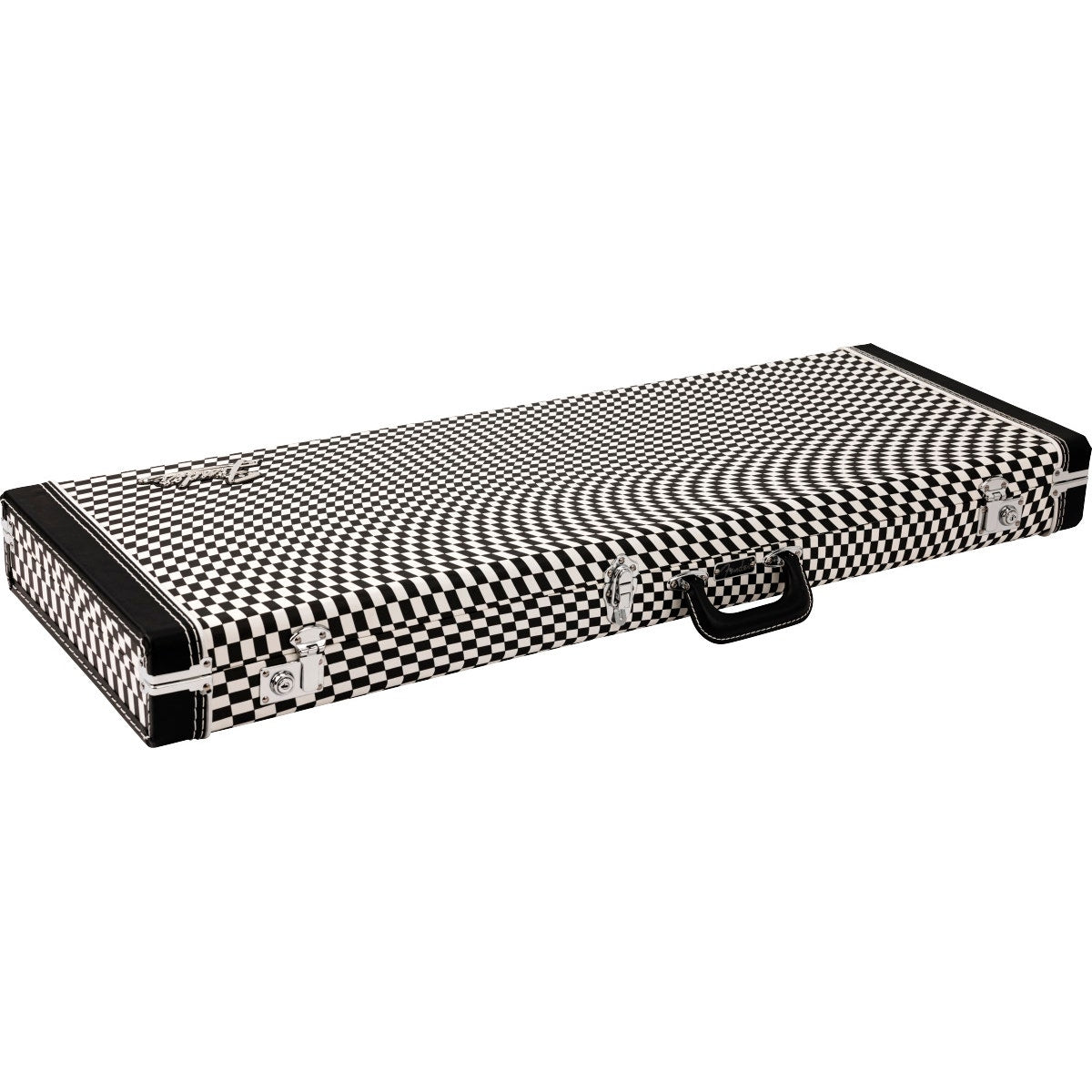 Fender Classic Series Strat / Tele Electric Guitar Case, Wavy Checkerboard