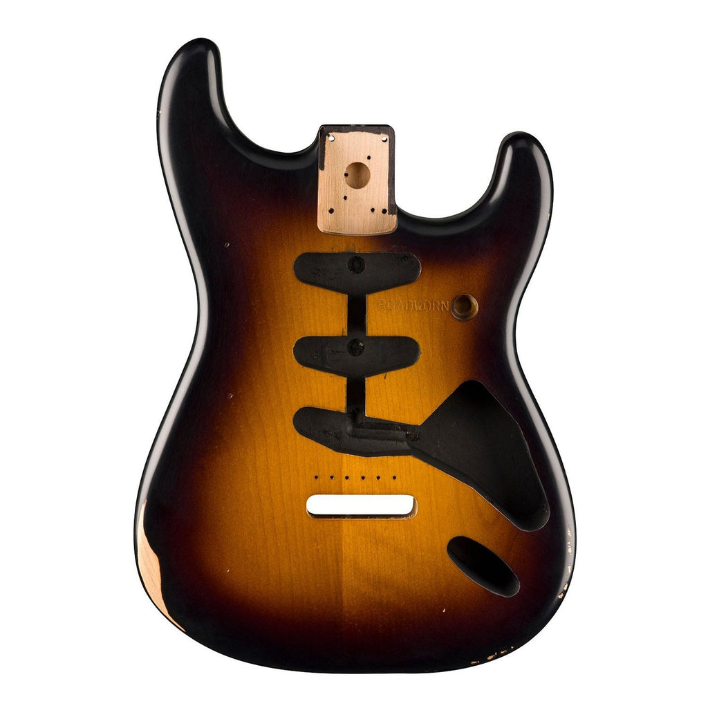 Fender Road Worn 50's Stratocaster SSS Alder Replacement Body, 2-Tone Sunburst 0997602503
