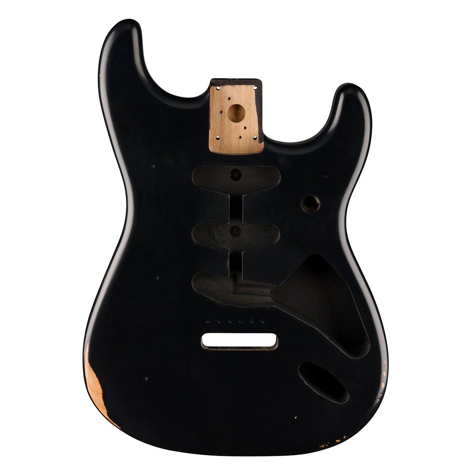 Fender Road Worn 50's Stratocaster SSS Alder Replacement Body, Black 0997602506