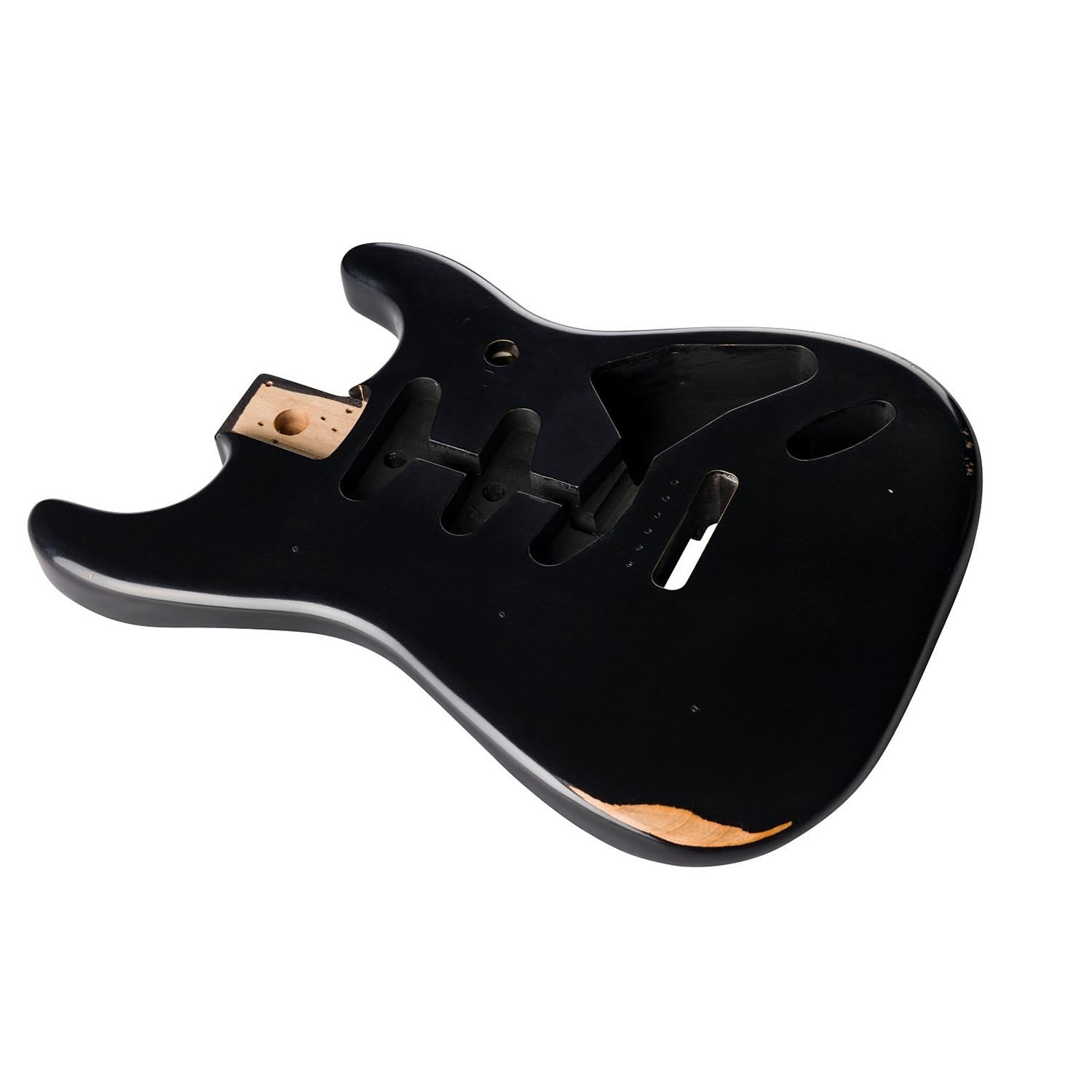 Fender Road Worn 50's Stratocaster SSS Alder Replacement Body, Black 0997602506