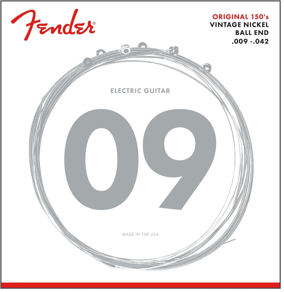 Fender 150L Original Pure Nickel Light Electric Guitar Strings (9-42)