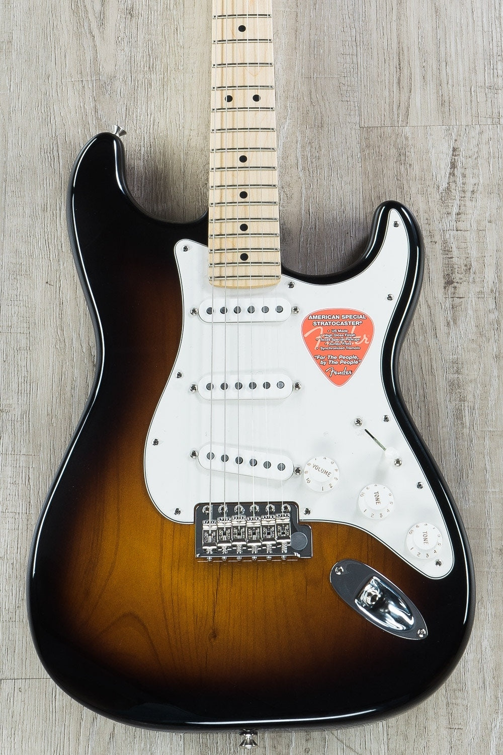 Fender American Special Stratocaster Electric Guitar, Maple Fingerboard - 2-Color Sunburst (Open Box)